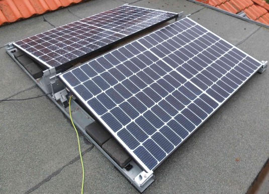 PV 600W auf Flachdach